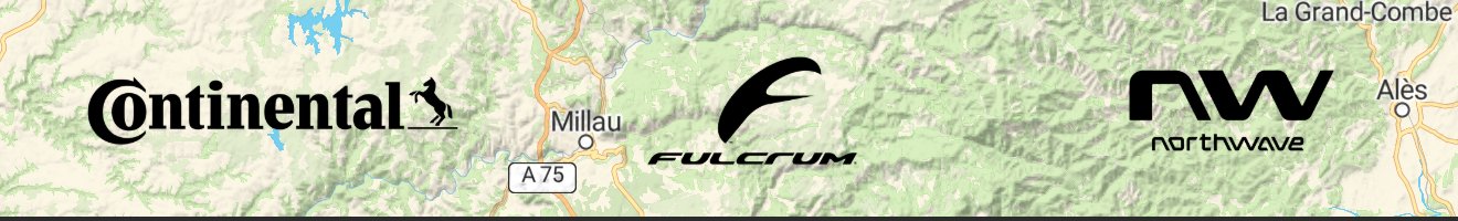 Three sponsor logos, Continental, Fulcrum and Northwave, along the bottom of the Badlands 2026 map.